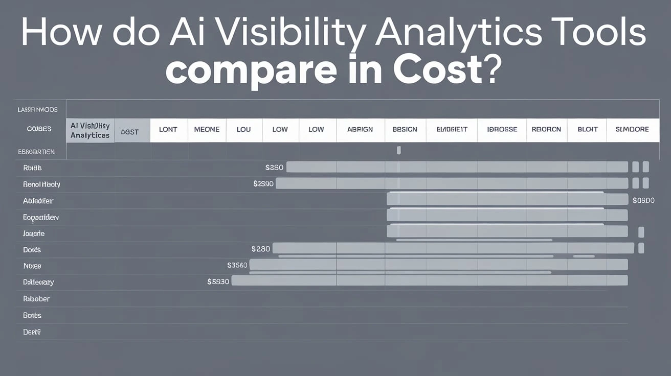 How Do AI Visibility Analytics Tools Compare in Cost?