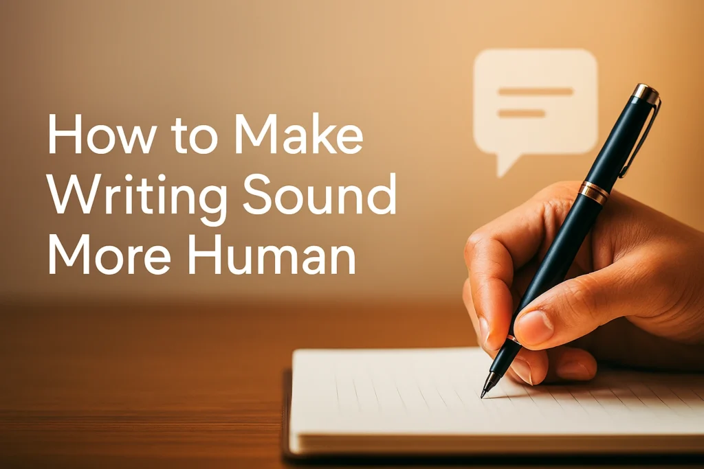 How to Make Writing Sound More Human