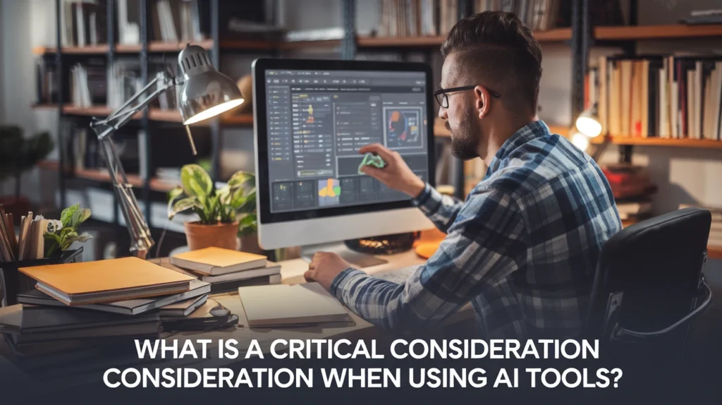 What Is a Critical Consideration When Using AI Tools?