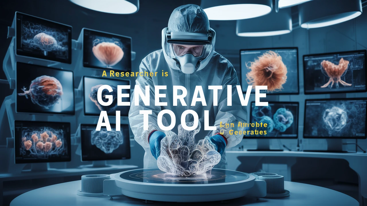 A researcher is using a generative AI tool