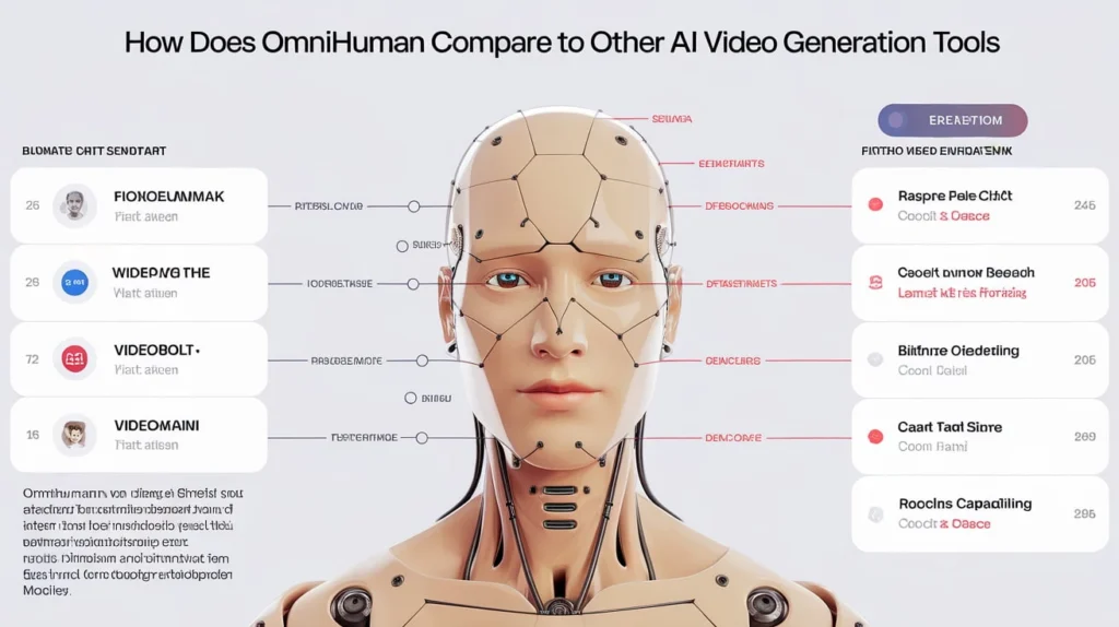 How does omnihuman compare to other ai video generation tools