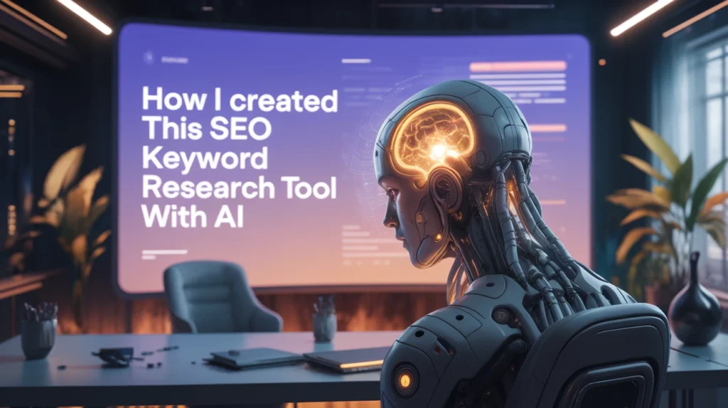 How I Created This SEO Keyword Research Tool With AI