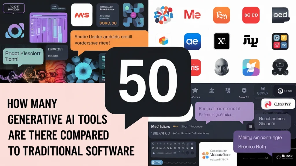 How Many Generative AI Tools Are There Compared to Traditional Software