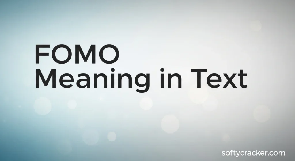 FOMO Meaning in Text
