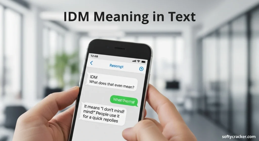 IDM Meaning in Text