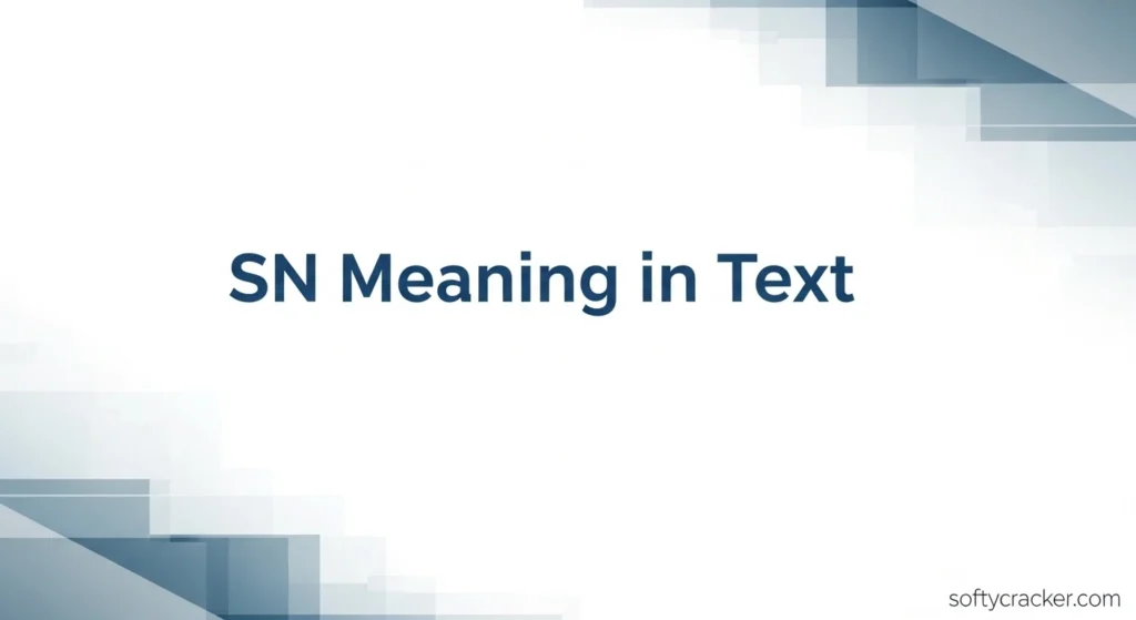 SN Meaning in Text