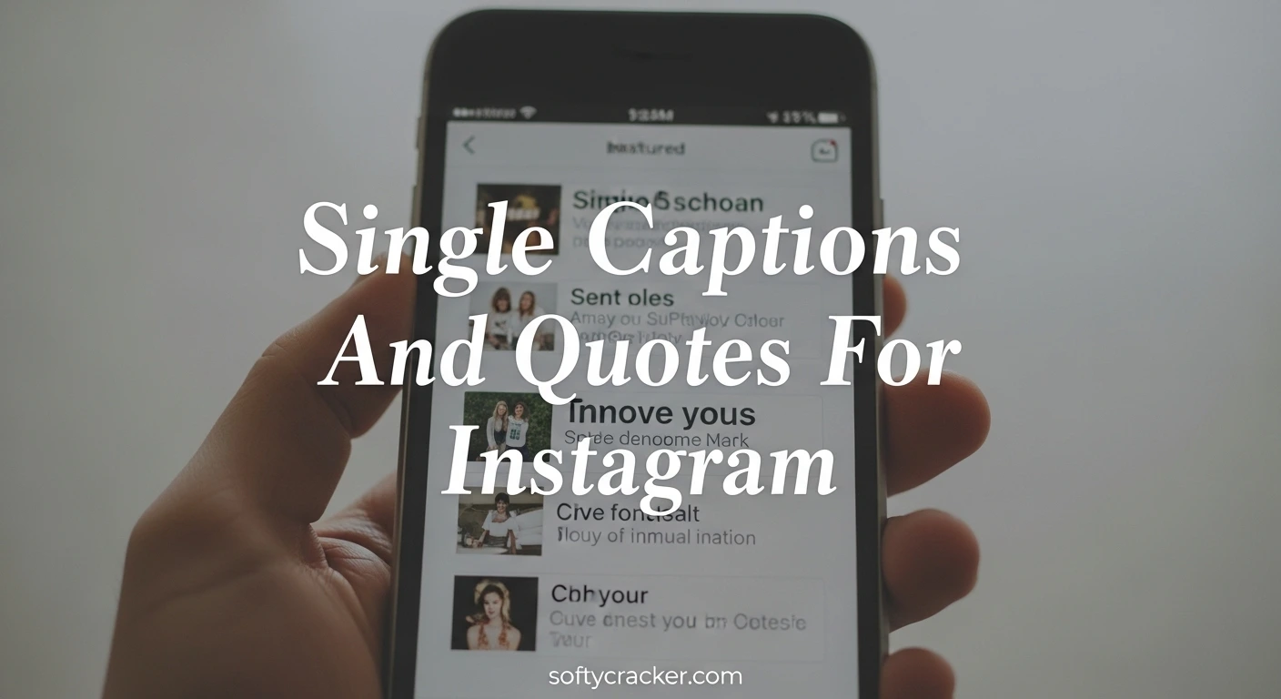 Single Captions And Quotes For Instagram