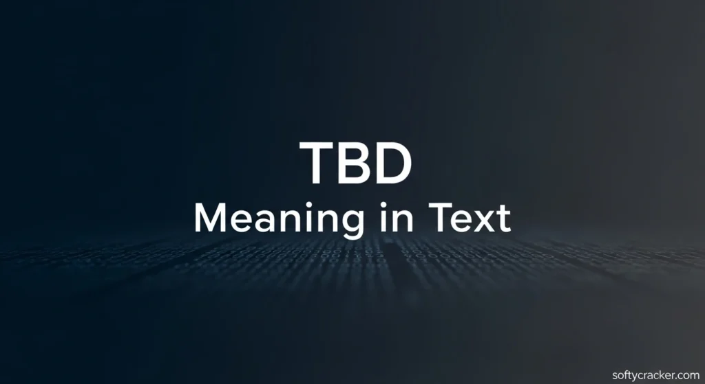 TBD Meaning in Text
